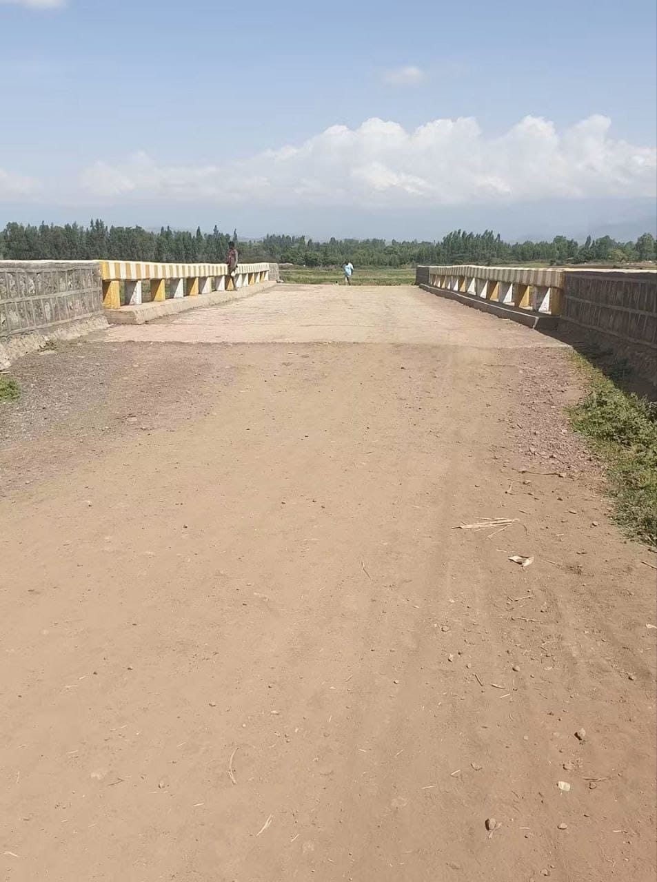 Completed reinforced-concrete river bridge by MAM General Contractor